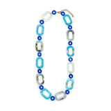 Hallow Ovals In Chain Necklace