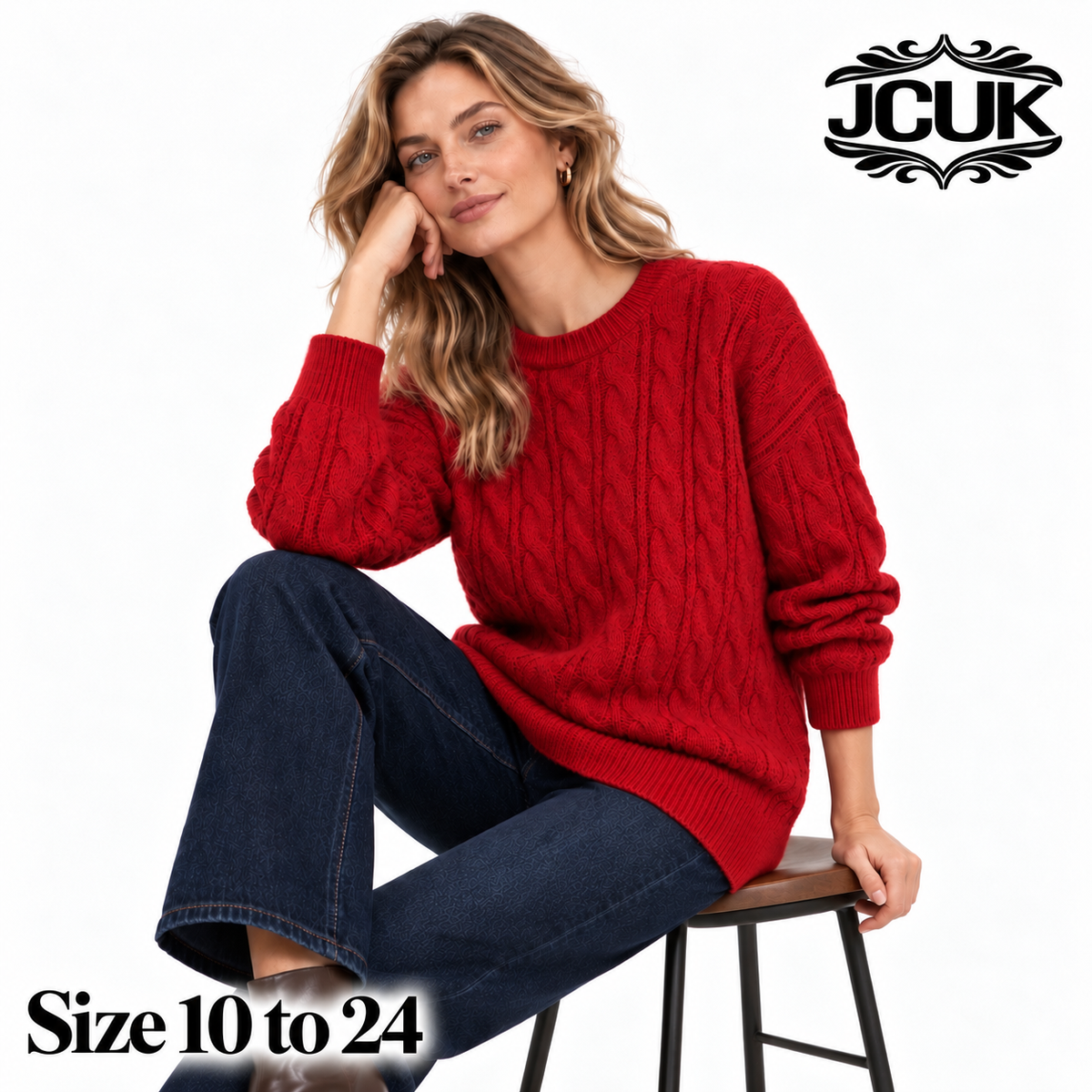 Oversized Chunky Soft Fluffy 3D Textured Cable Knit Jumper