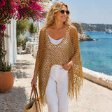 Summer Metallic Crochet Cover-Up – One size fits all UK 8–24