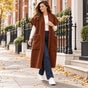 LADIES LONG WAISTCOAT TEDDY FLEECE GILET