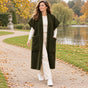 LADIES LONG WAISTCOAT TEDDY FLEECE GILET