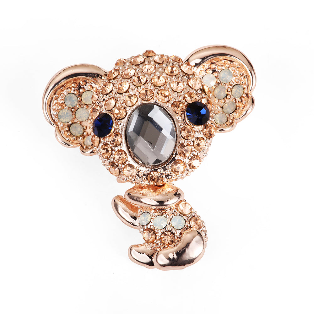 Koala Bear Brooch - Rose Gold