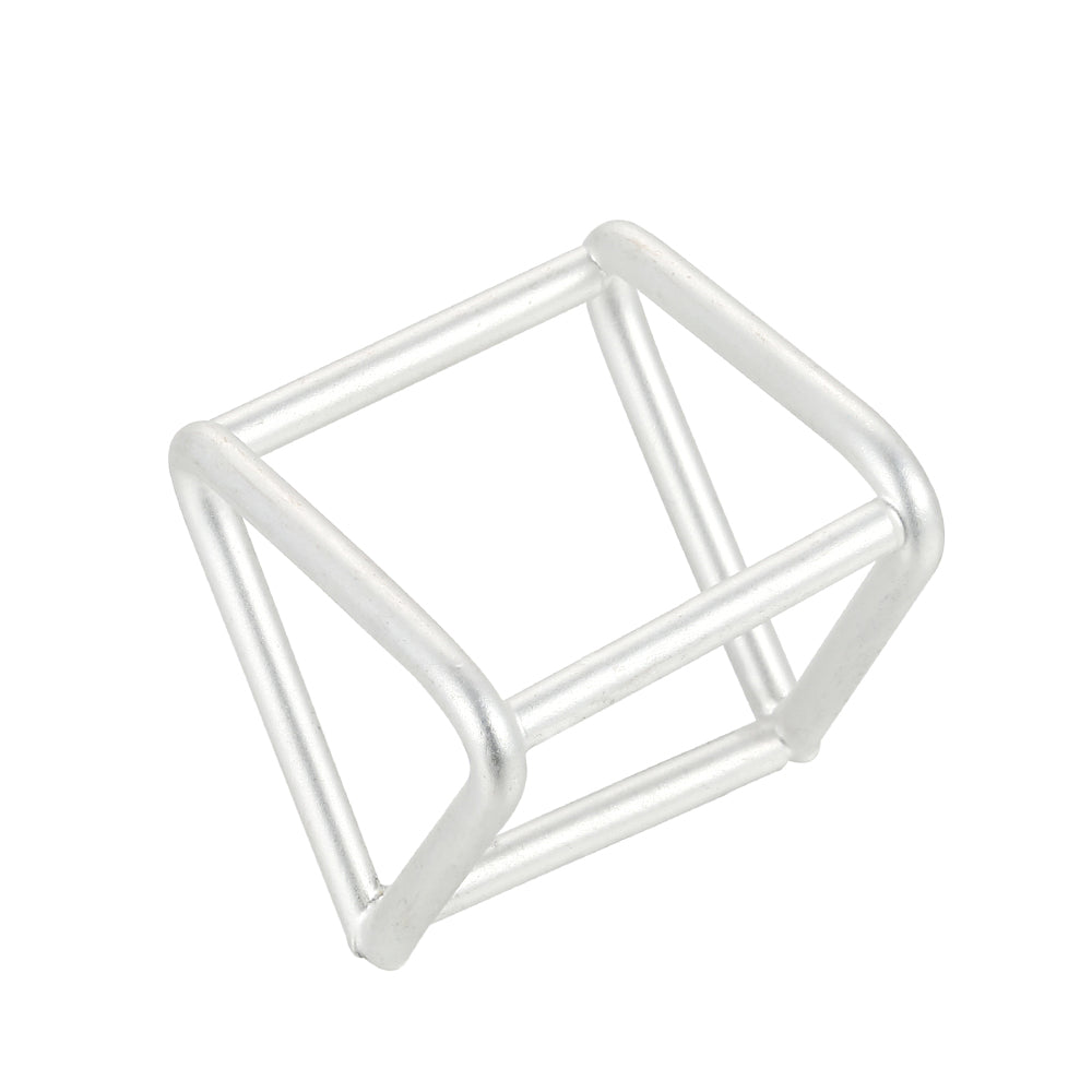 Geometric 3D Triangle Ring - Silver (Matte Finish)