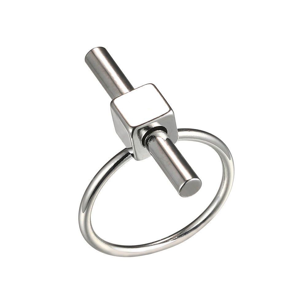 Vertical Bar Ring - Silver (Gloss Finish)