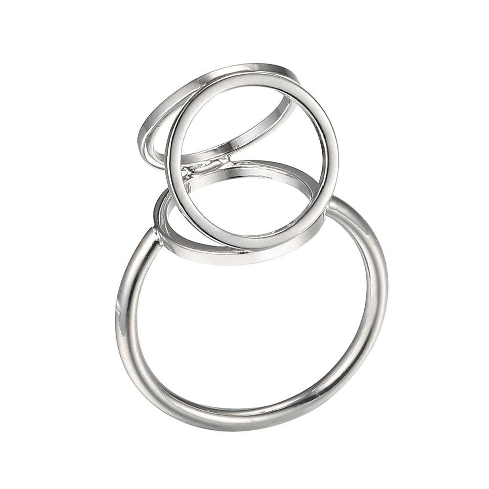Geometric Reuleaux Triangle Ring - Silver (Gloss Finish)