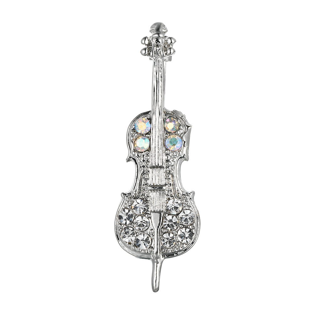 Violin Brooch - Silver