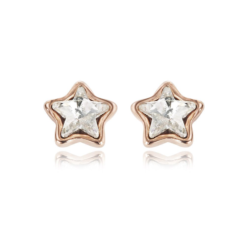 Star Earrings - Rose Gold