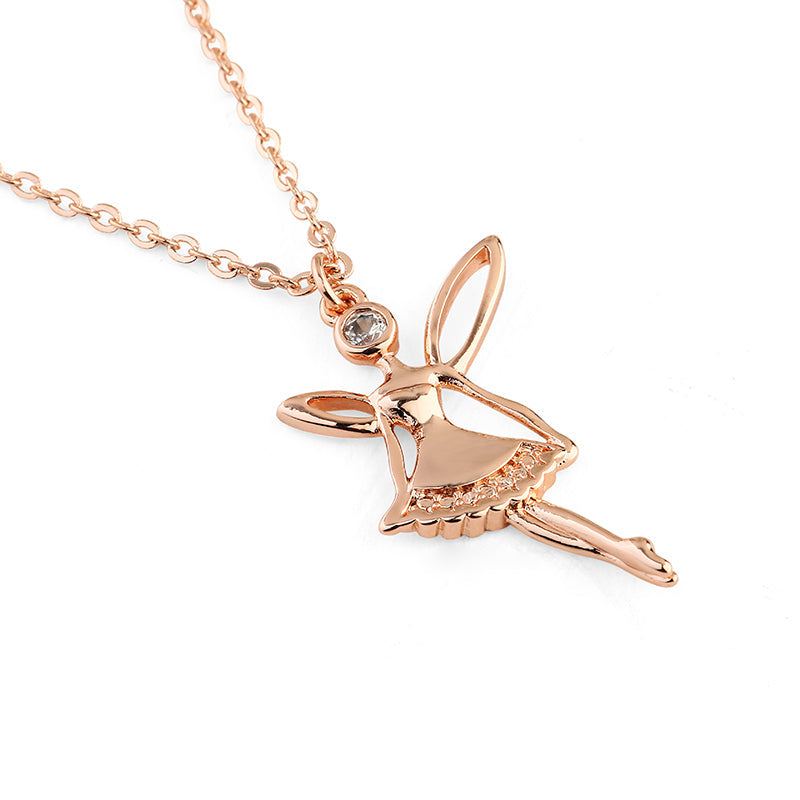 Fairy Pendant - Rose Gold