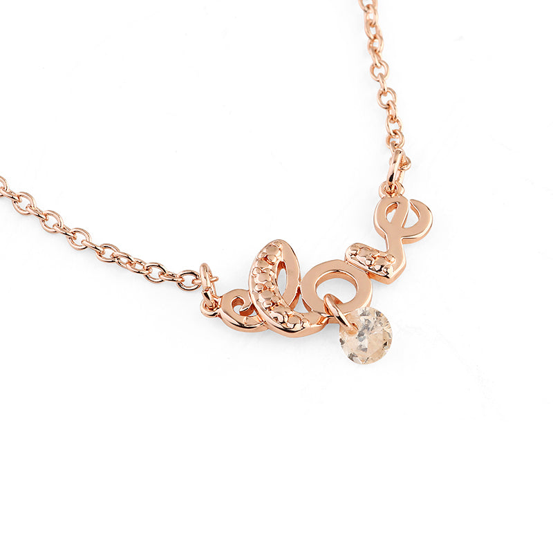 Love Pendant - Rose Gold