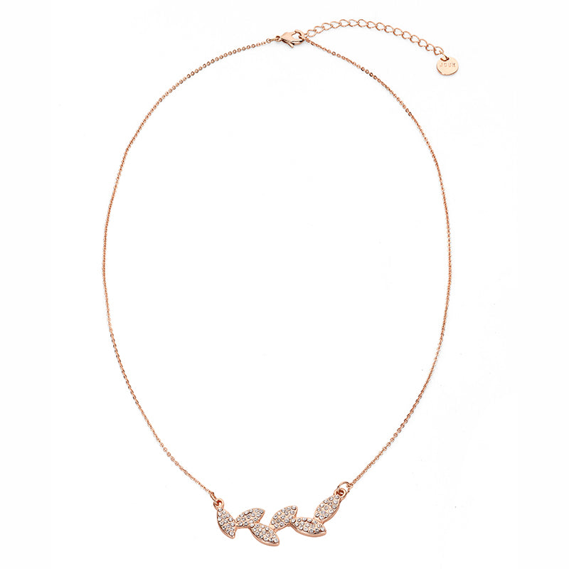 Leaf Vine Pendant - Rose Gold