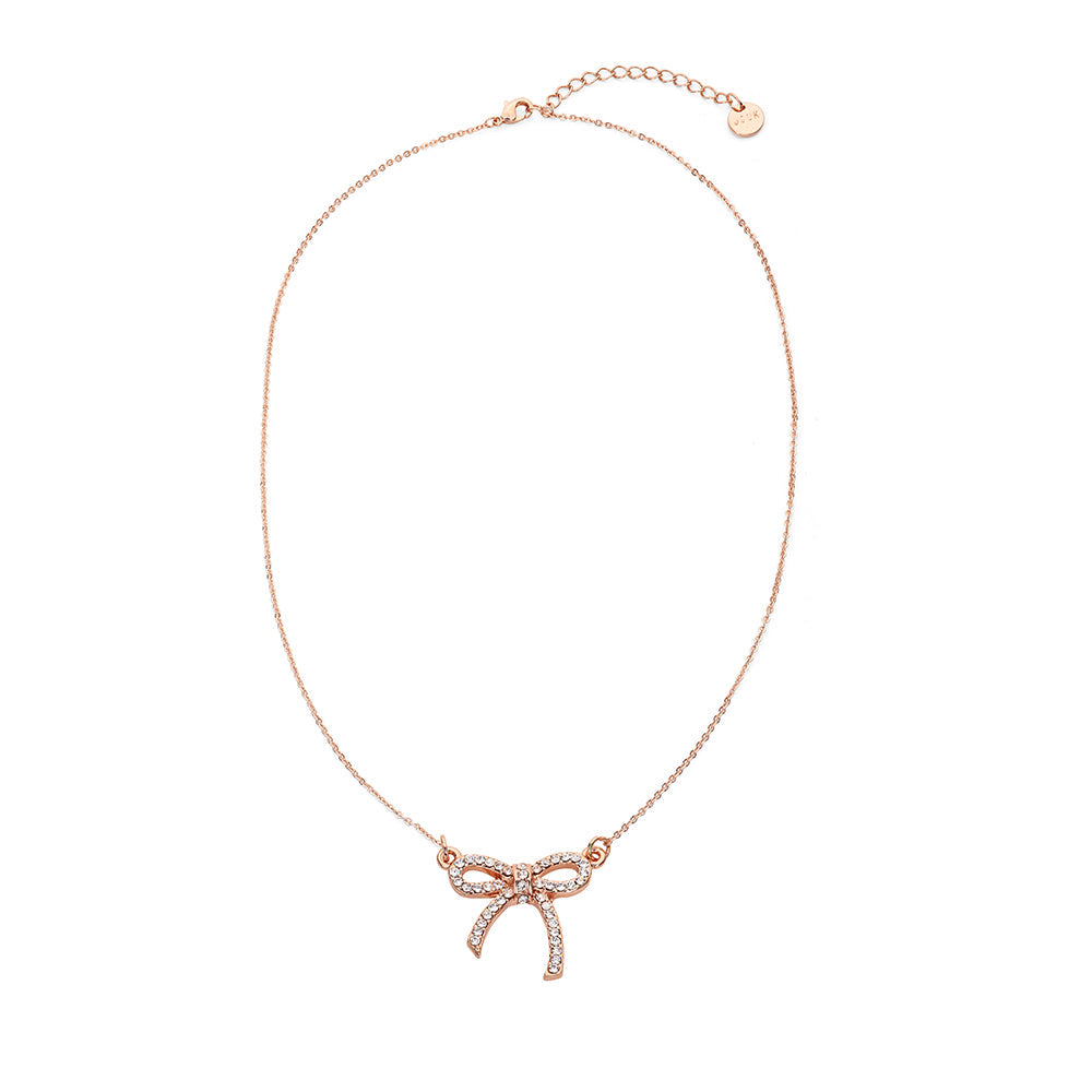 Bow Pendant - Rose Gold