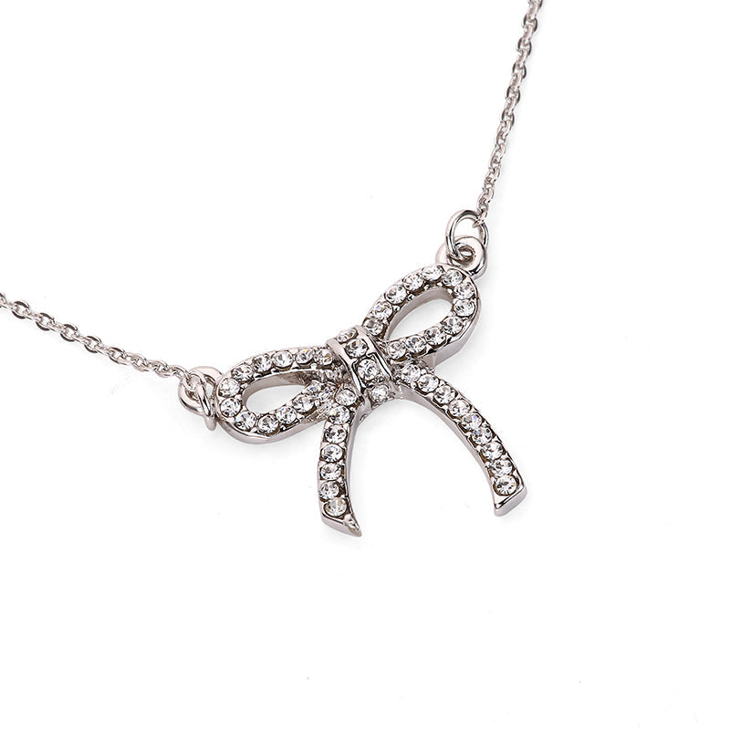 Bow Pendant - Silver