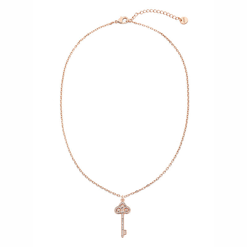 Vintage Key Pendant - Rose Gold