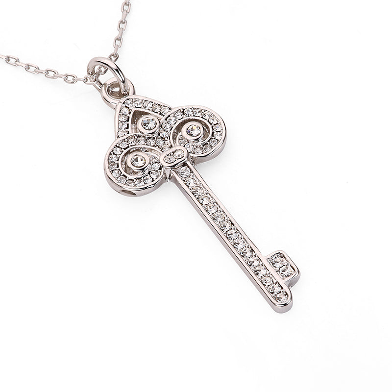 Vintage Key Pendant - Silver