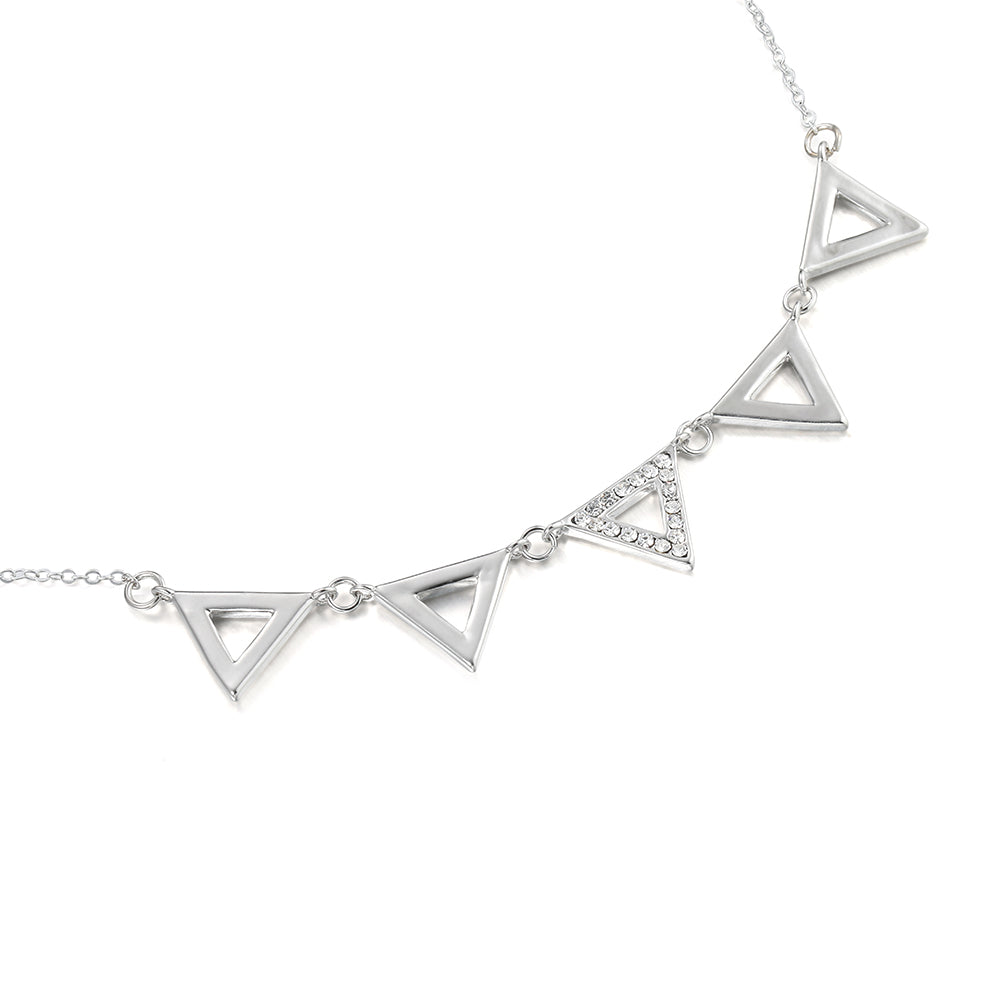Triangles Pendant - Silver