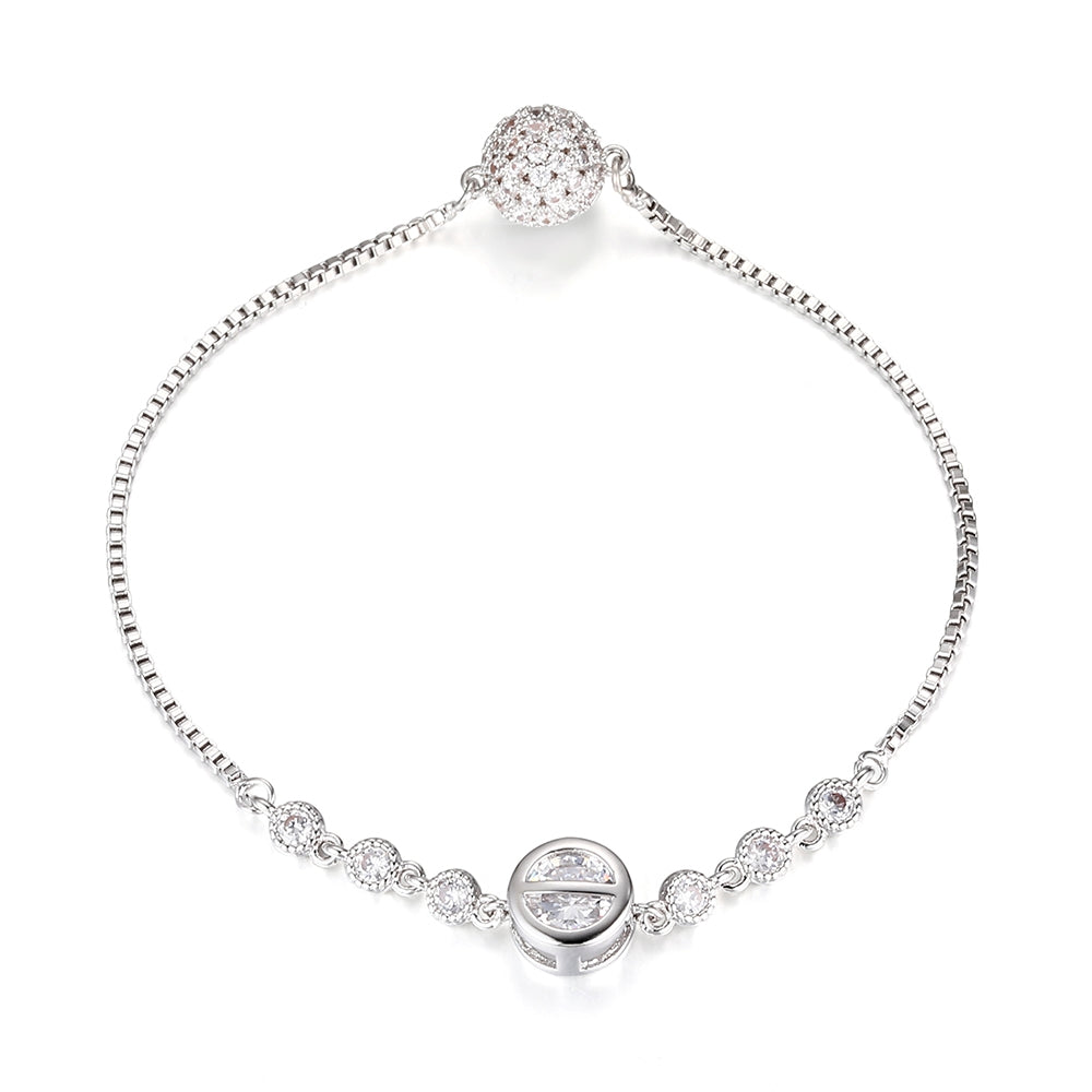 Round Chain Bracelet - Silver (MS18057SL)