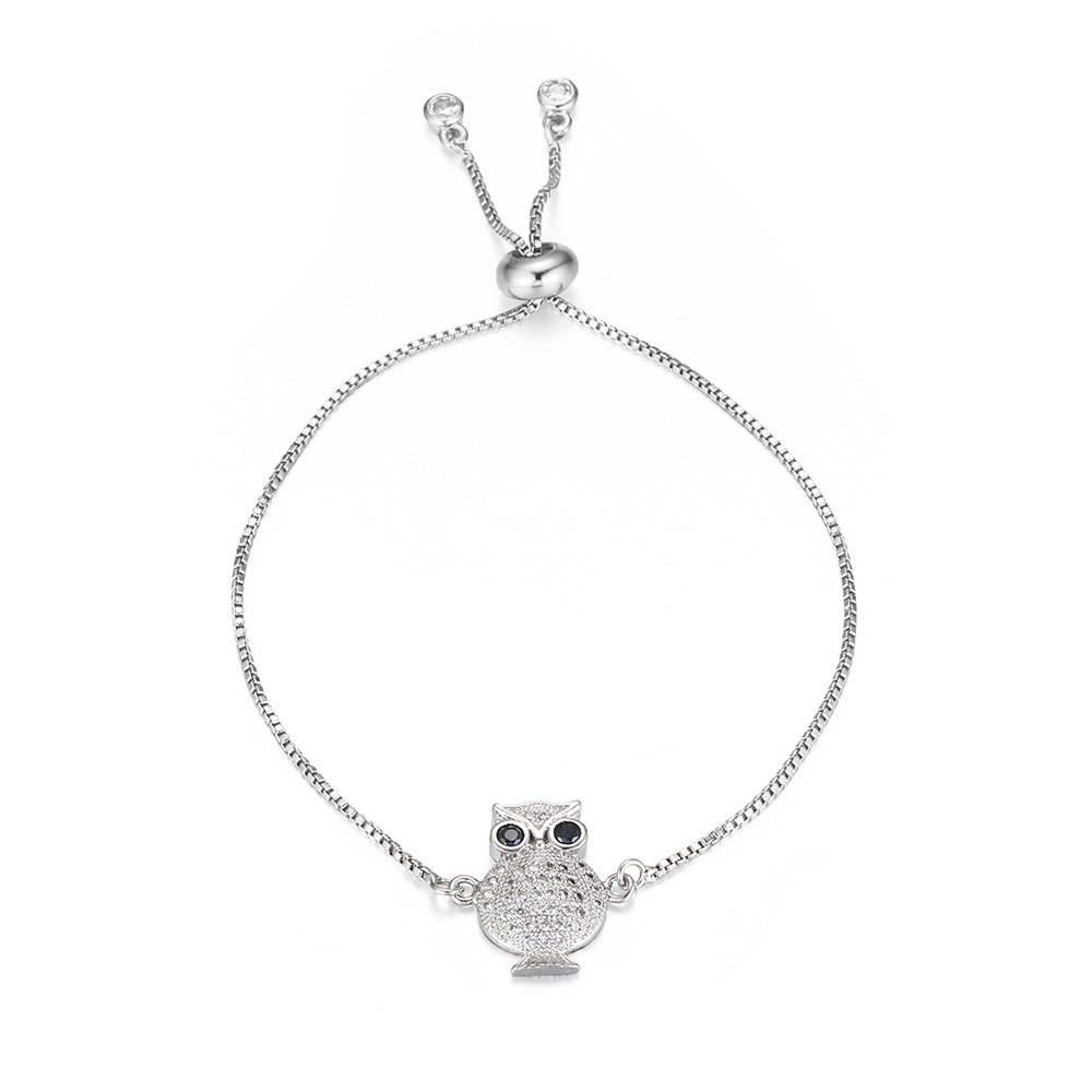 Bird Slider Bracelet - Silver (XJ18015SL)