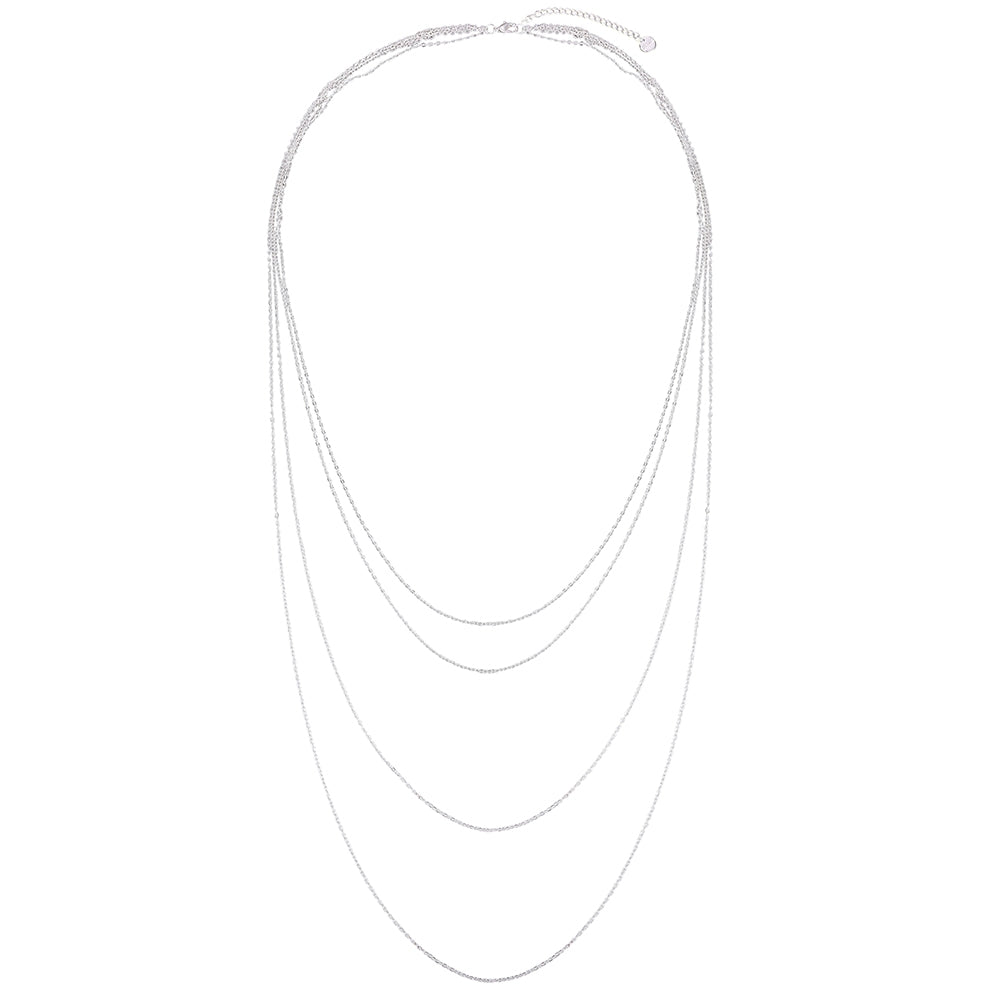 Multi-Chain Necklace - Silver (CY18049SL)