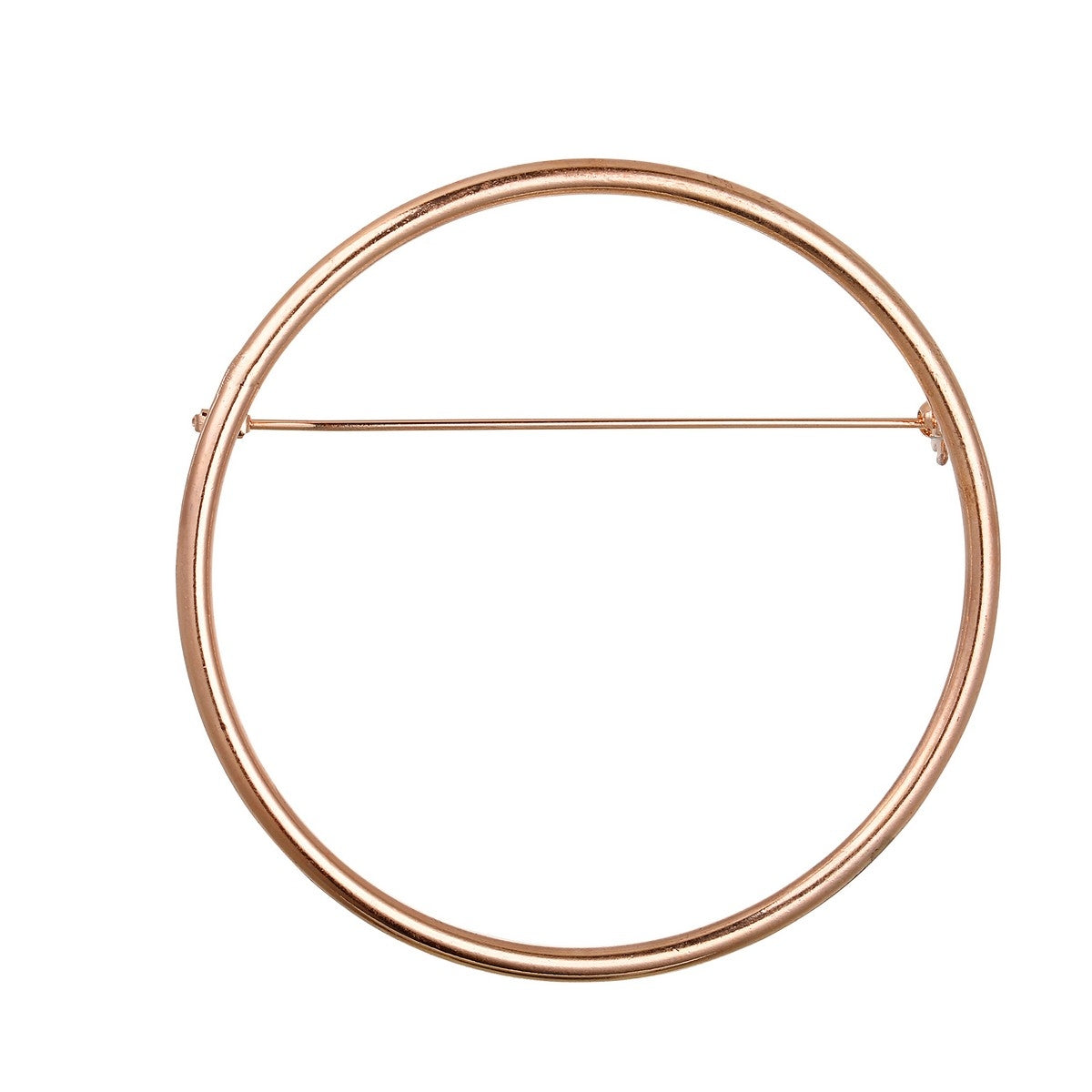 Circle Hoop Pin Brooch - Rose Gold (XY18053RG)