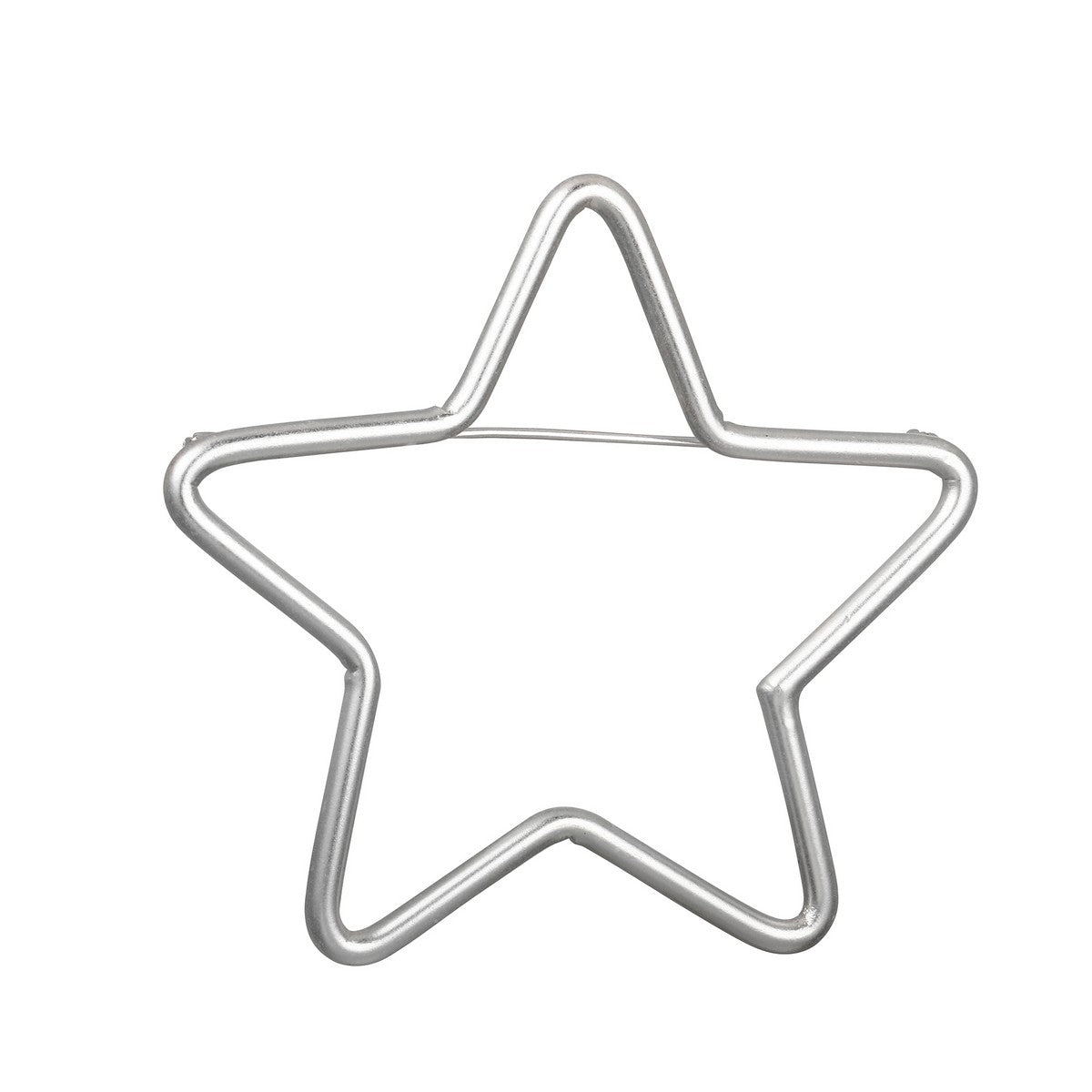 Star Pin Brooch (Matte Finish) - Silver (XY18055MS)