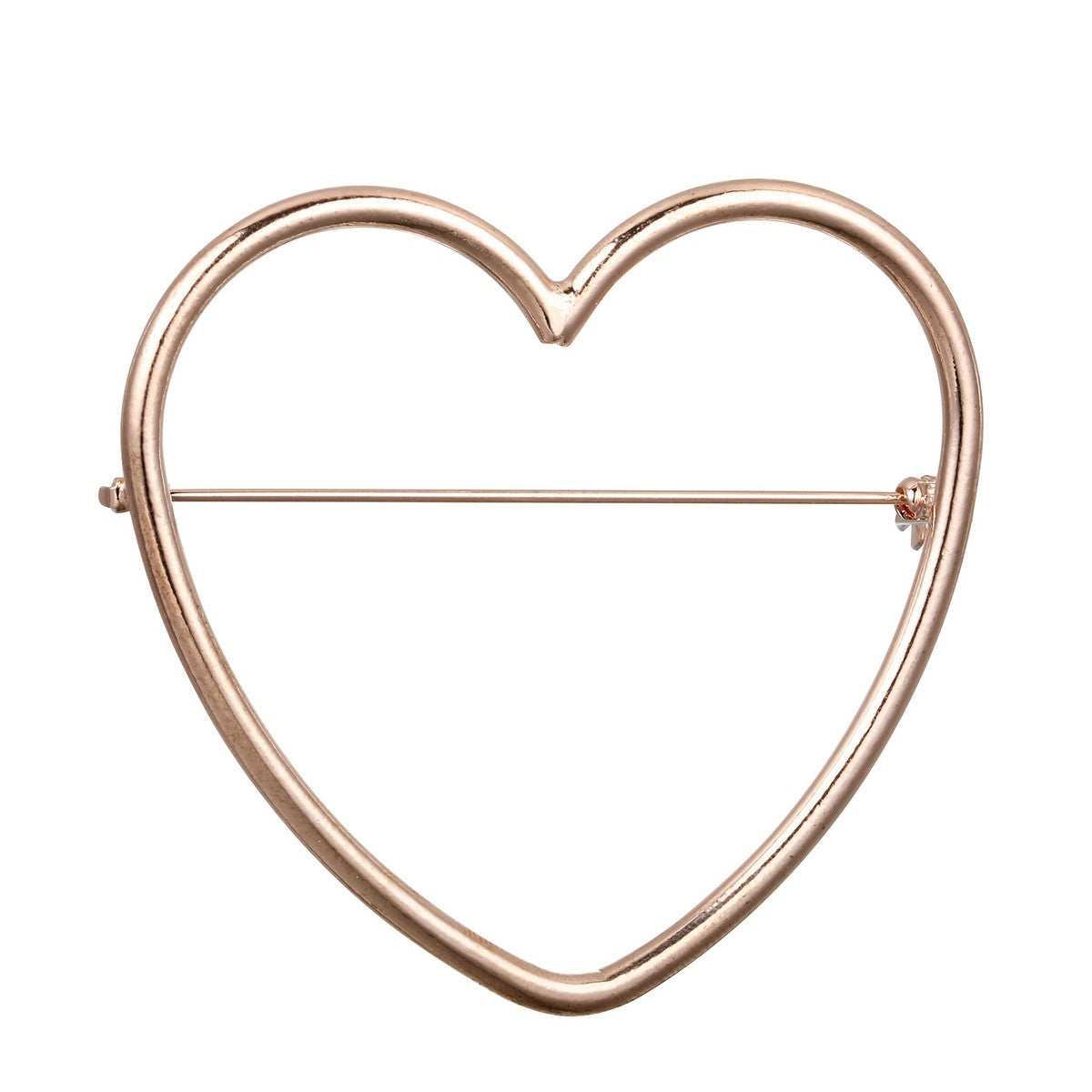 Heart Pin Brooch - Rose Gold (XY18057RG)