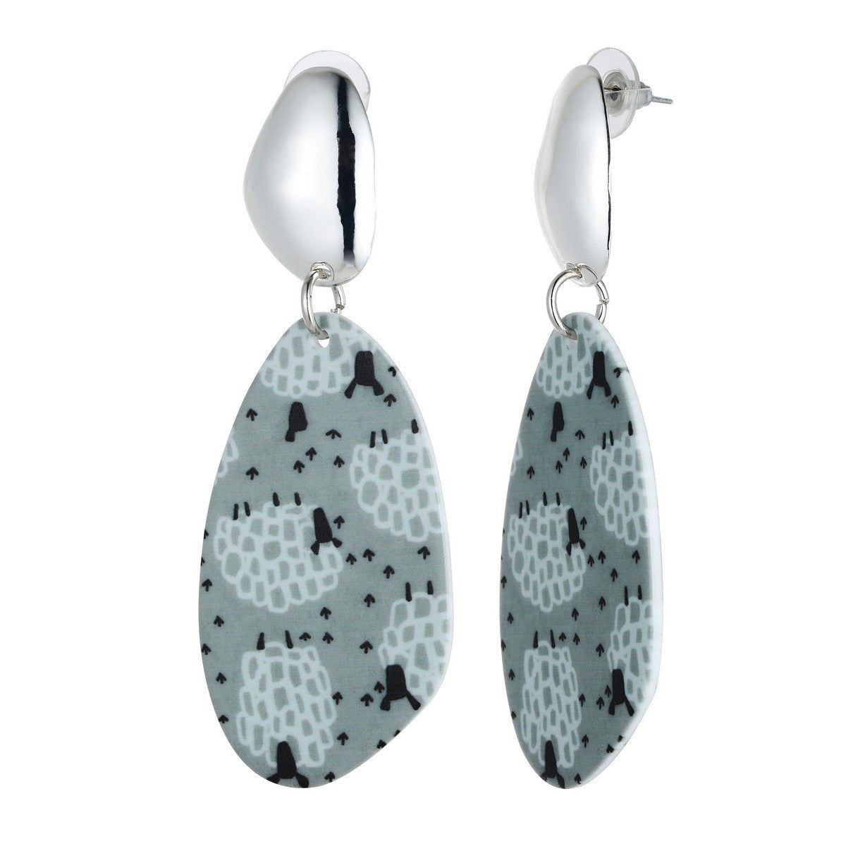 Earrings - Grey (YD10801GRY)