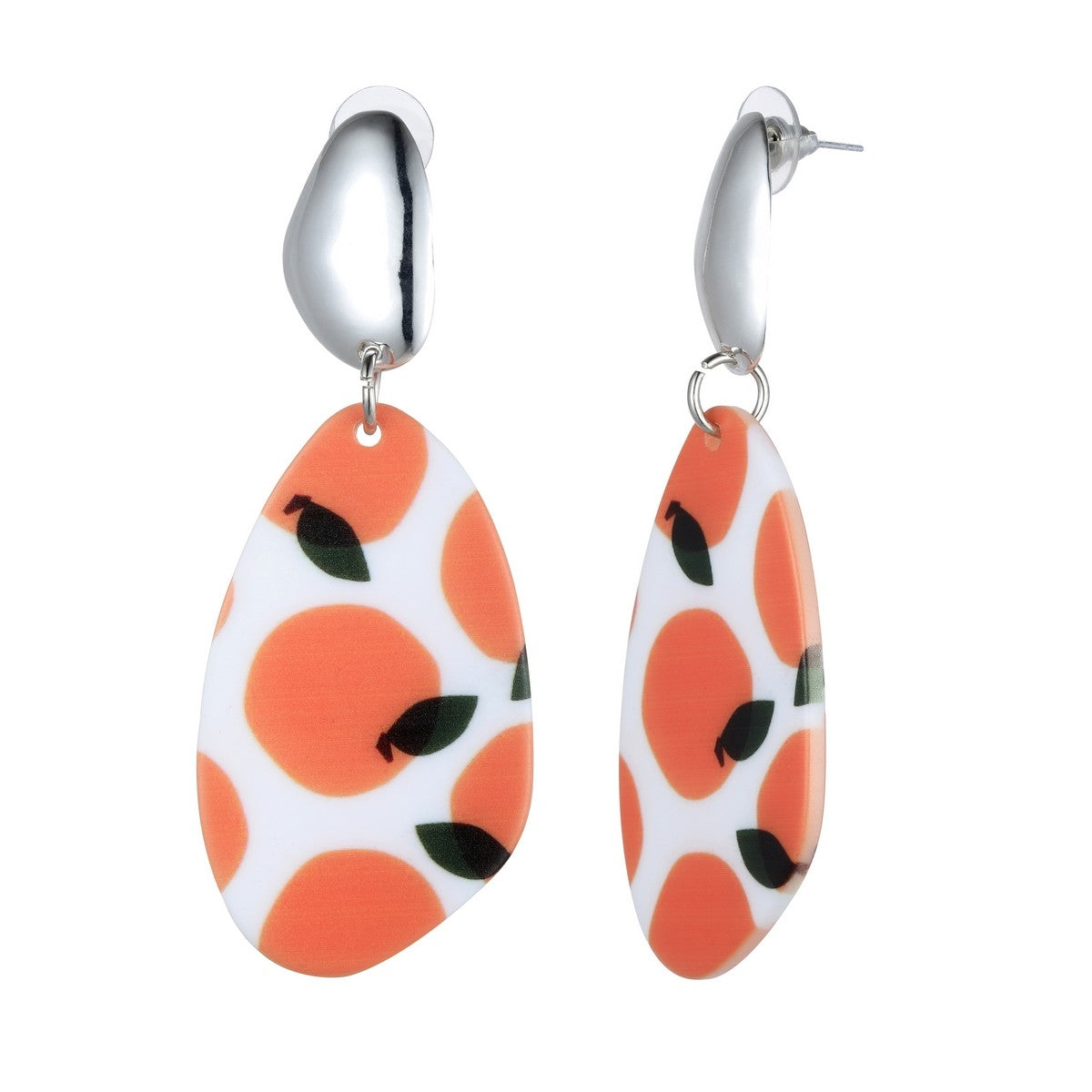 Earrings - Orange-White (YD10801ORG)