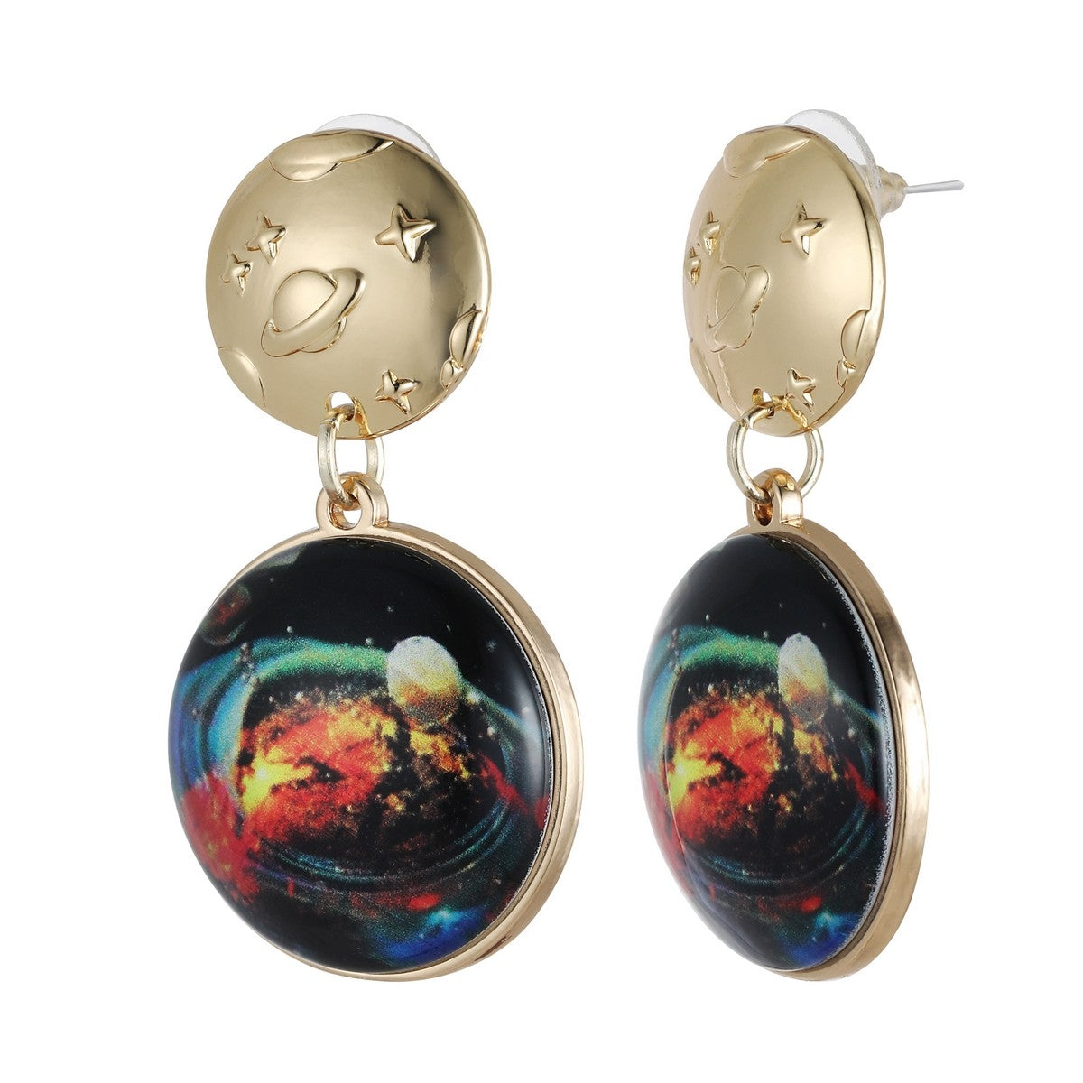 Planet Design Earrings - Gold YD10803YGD