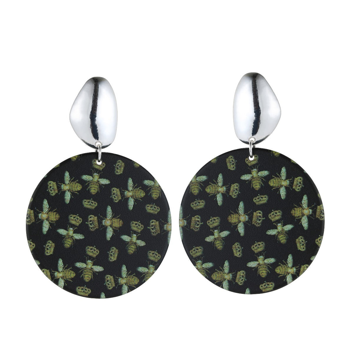 Black Queen Bee Fashion Earrings YD20801BLK