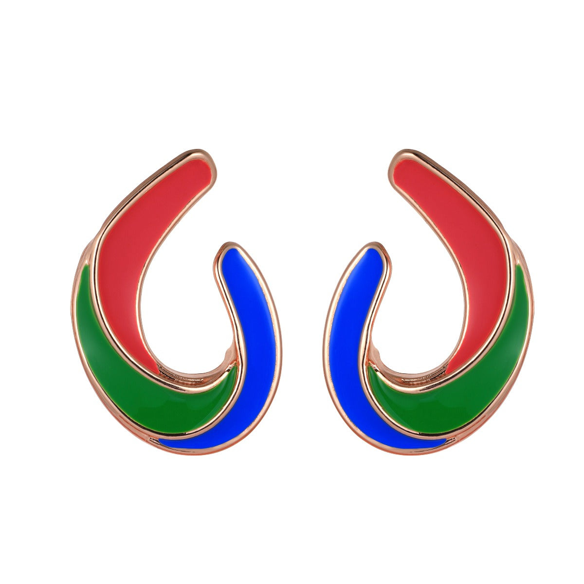 Abstract Multicolour Fashion Earrings YD20869MUL