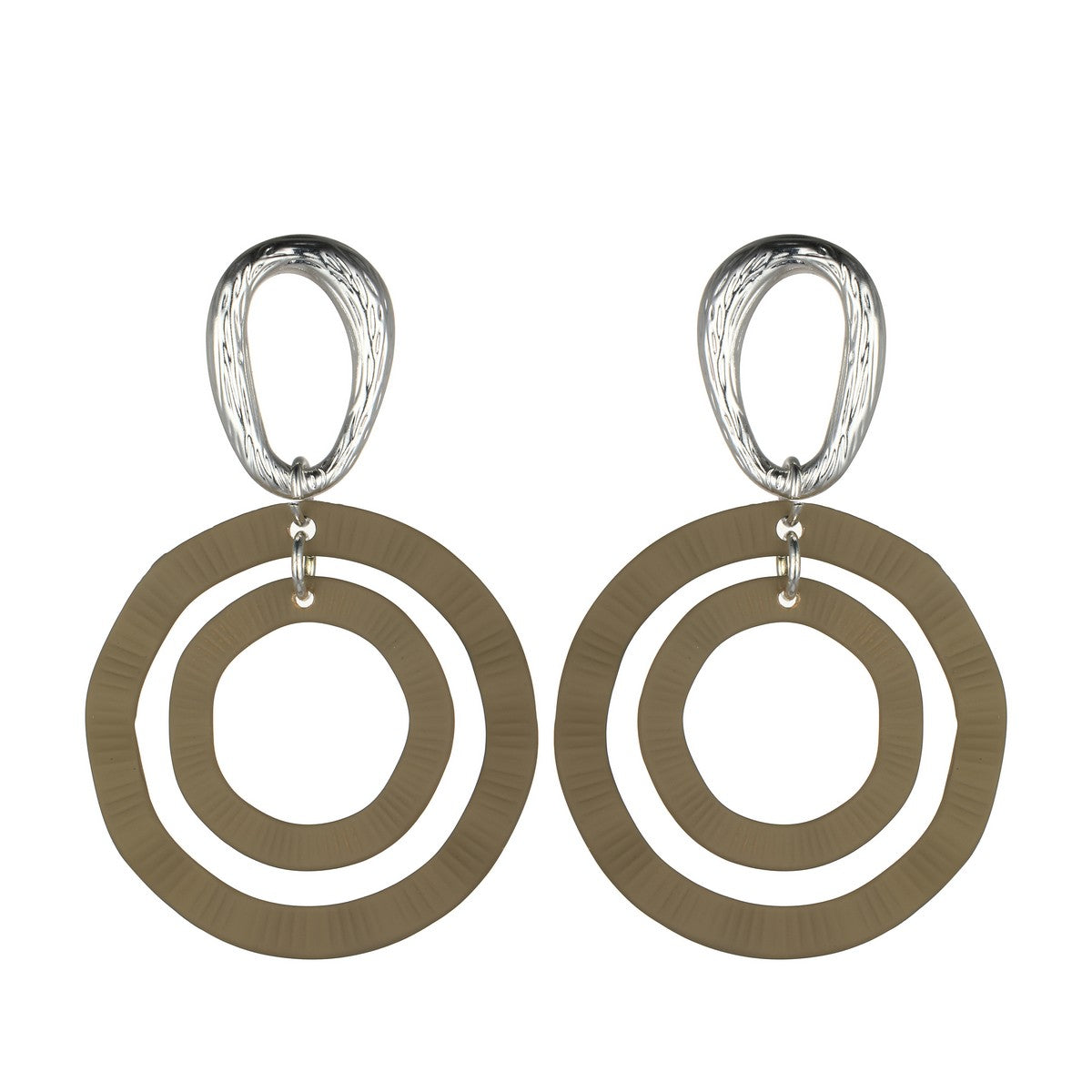 Coffee Hoops Fashion Earrings YD21802COF