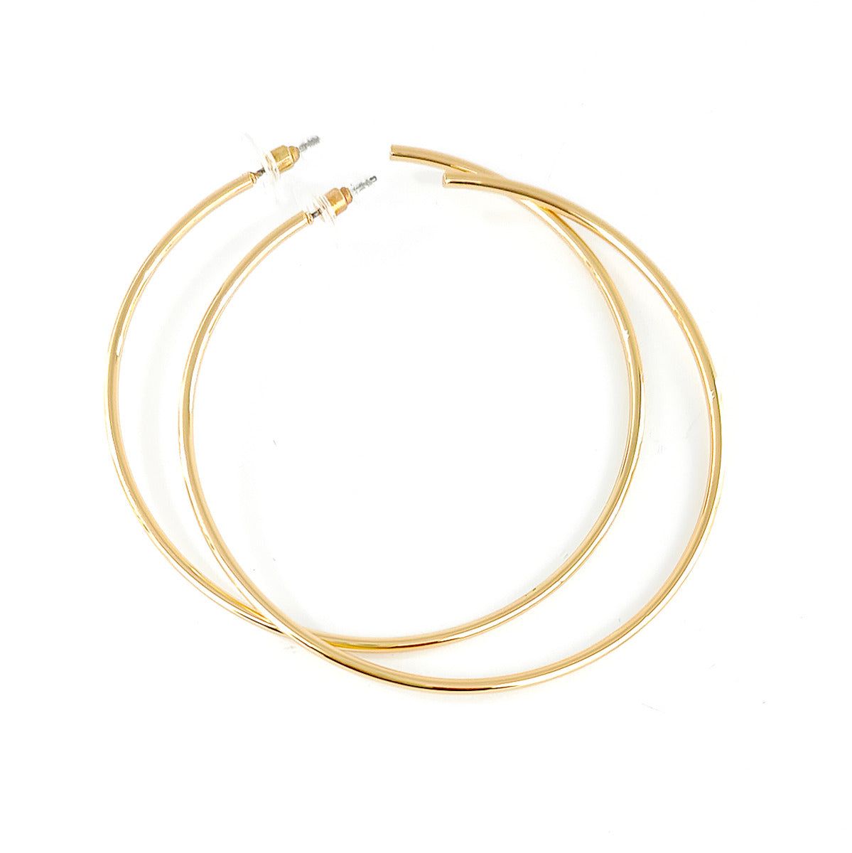 Gold Classic Hoop Earrings YD22847YGD