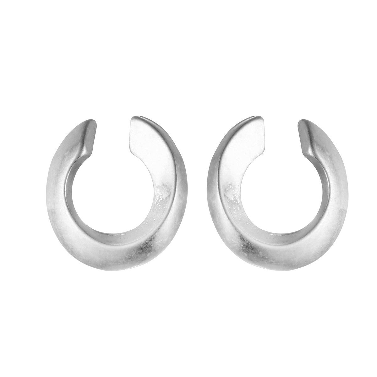 U Shape Earrings - Silver (YE28017SLR)