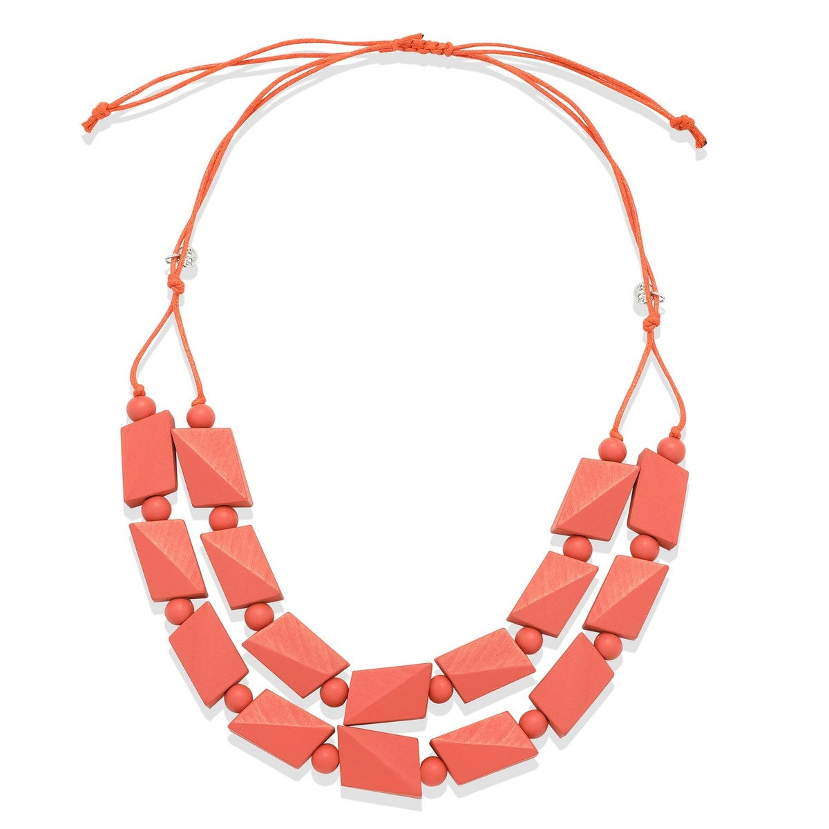 Wood Necklace - Orange (YR19010ORG)