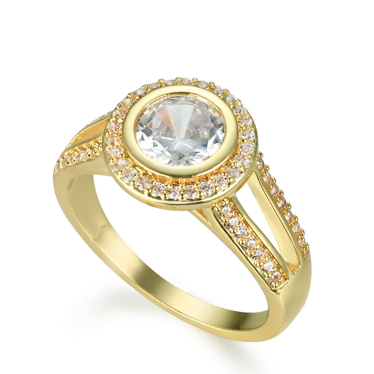 Classic Diamante Golden Ring YV21022YGD