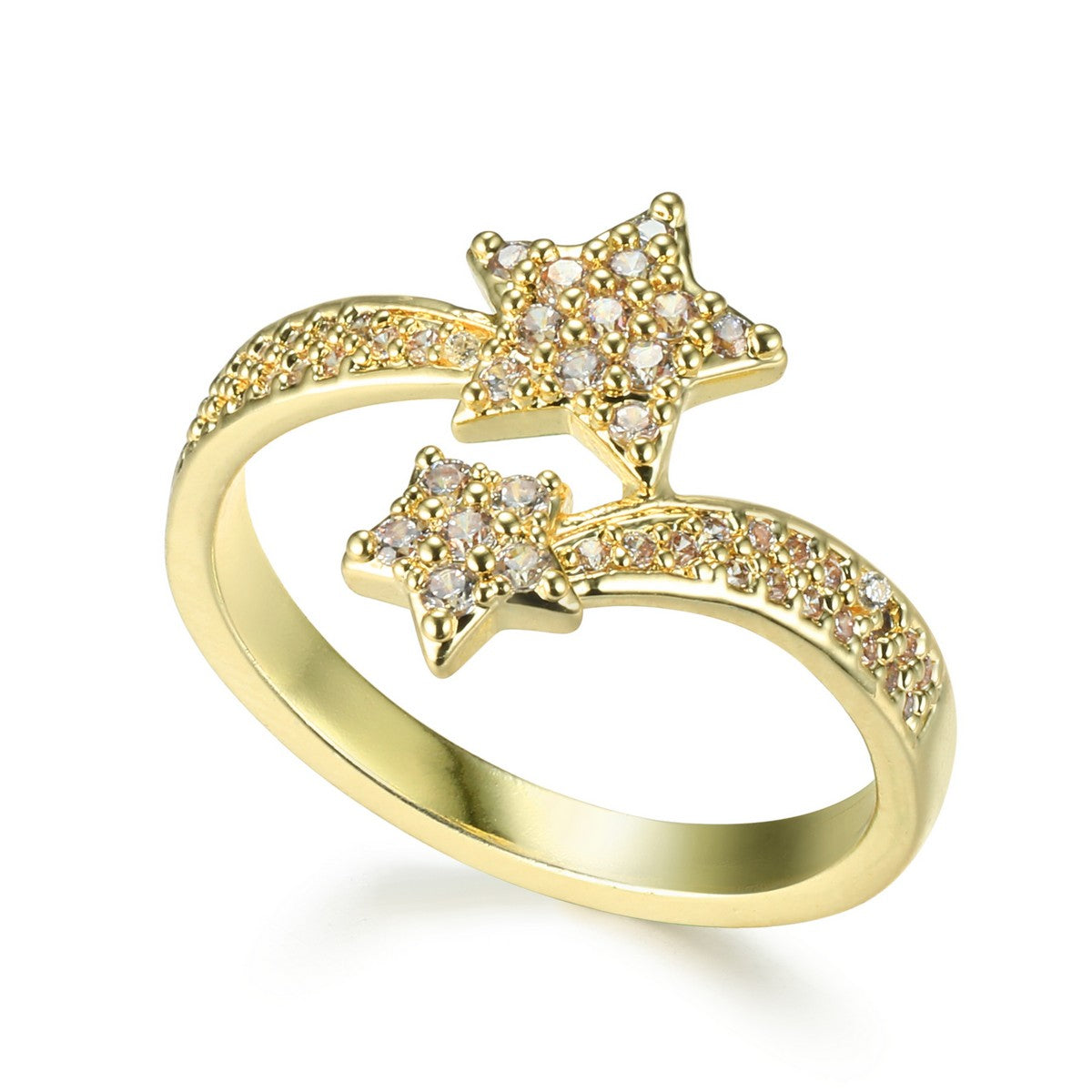 Diamante Stars Golden Ring YV21023YGD