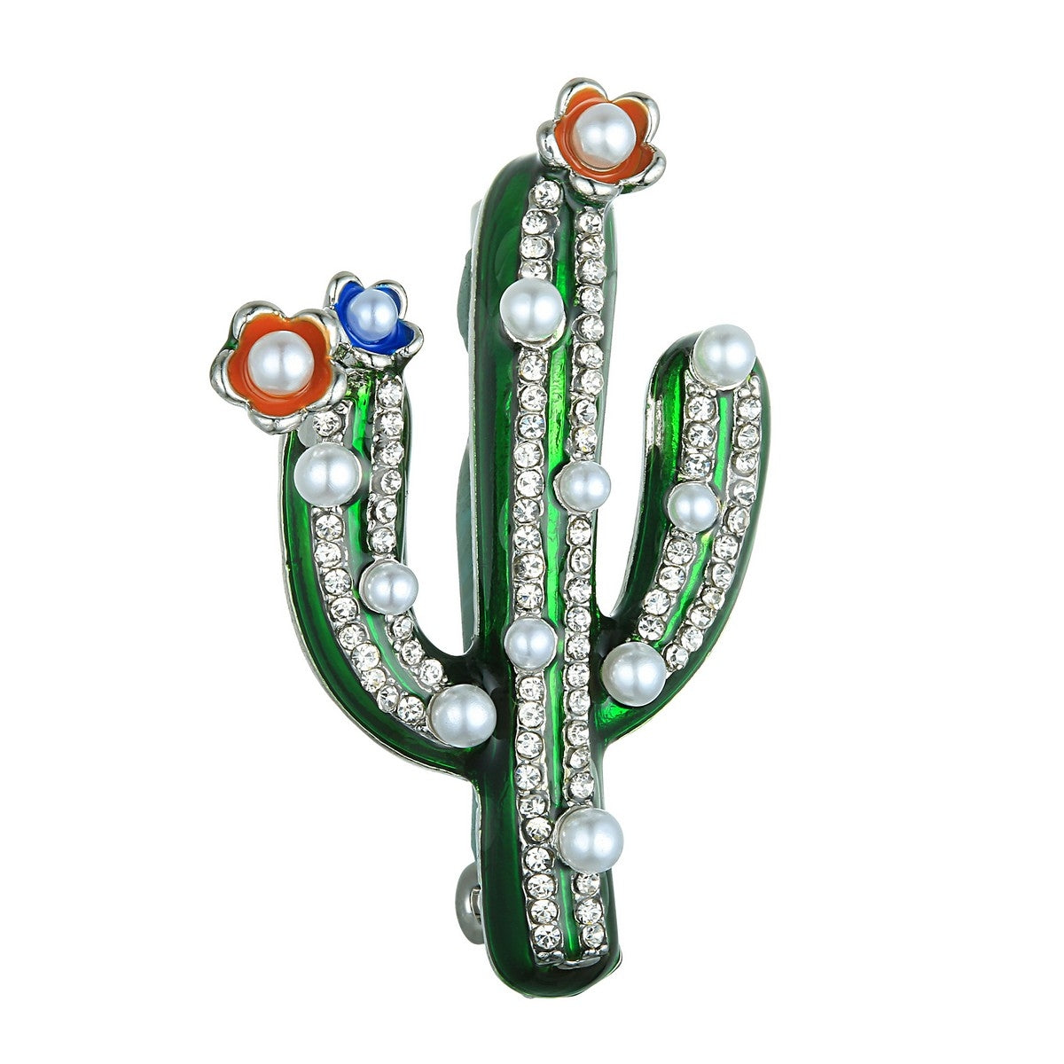 Cactus Brooch - Silver (YX28005SLR)