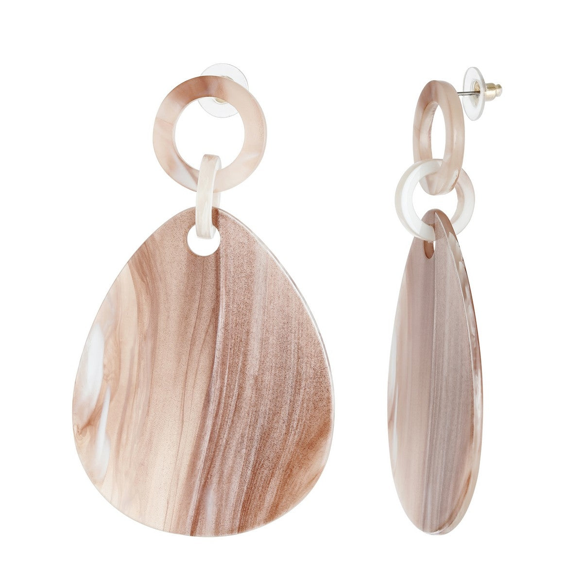 Tear-Drop Fashion Earrings - Coffee YY10009COF