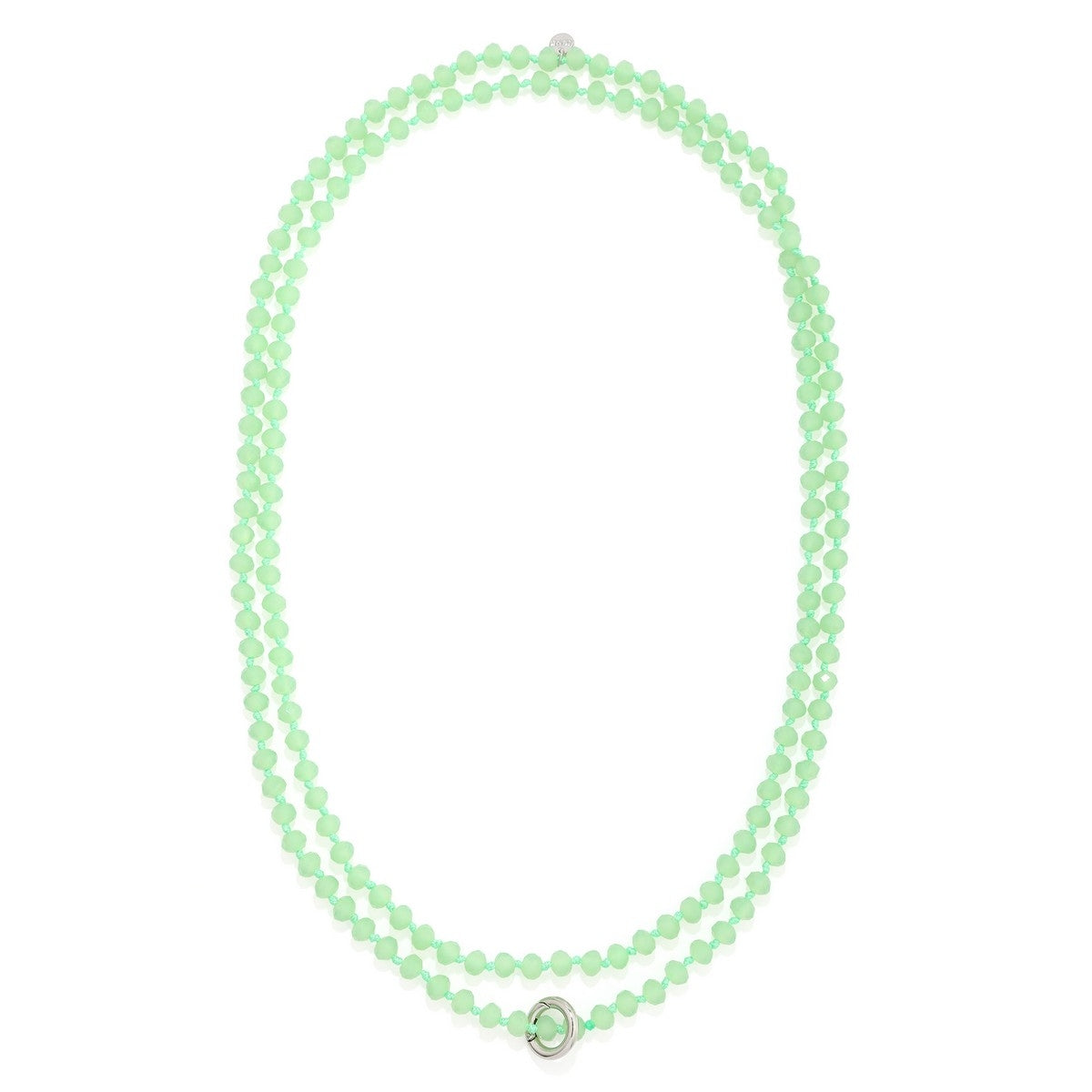 Crystal Bead Necklace - Green (YZ19013GRN)