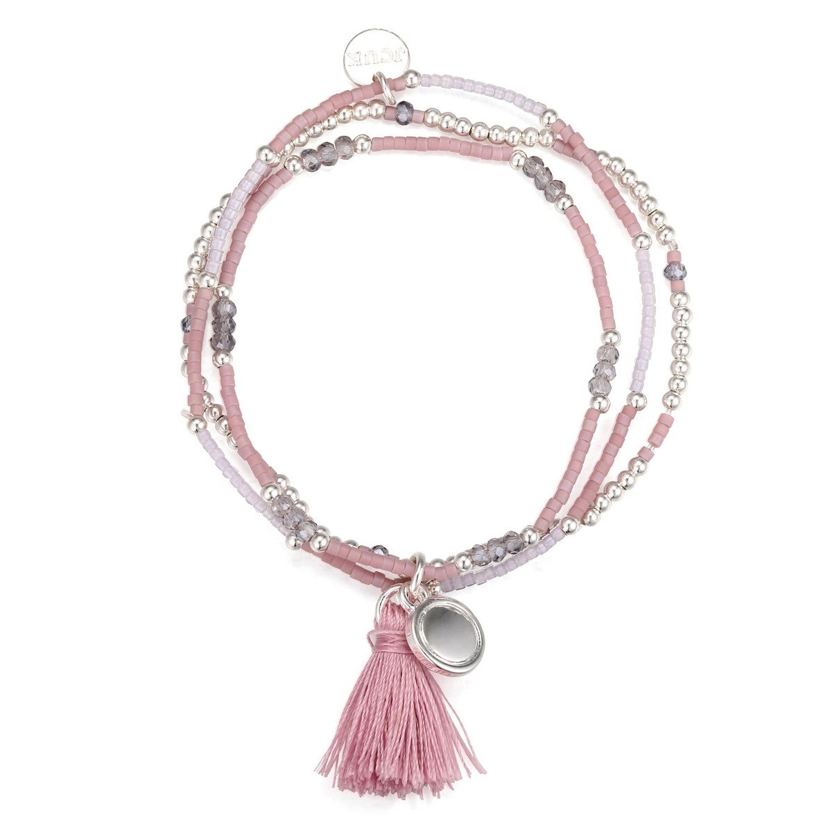 Beaded Tassel Bracelet - Lilac (YZ19903LIC)