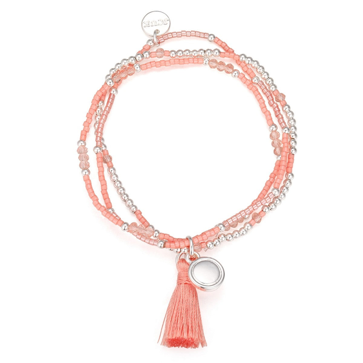 Beaded Tassel Bracelet - Pink (YZ19904PNK)