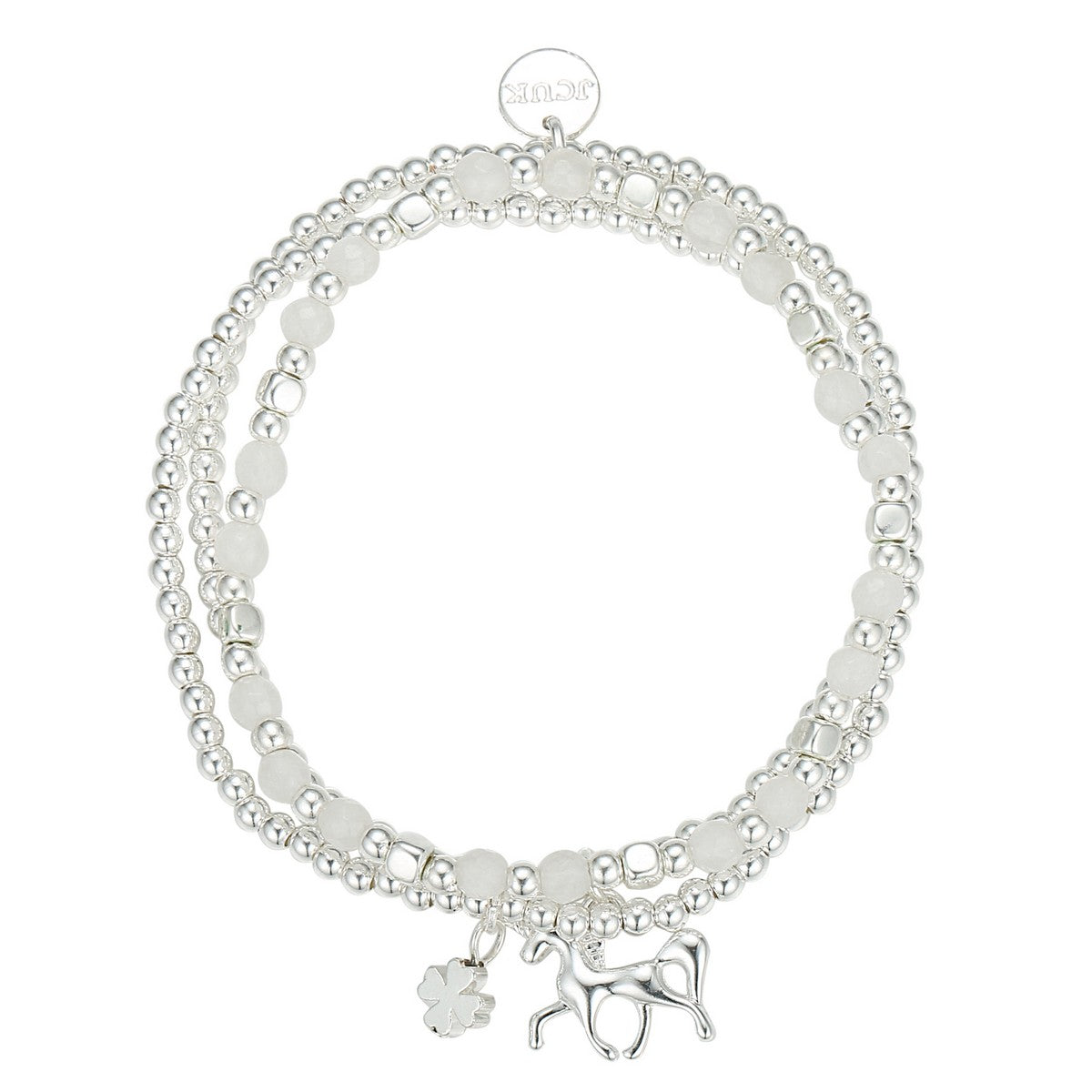 Silver Plated Stretch Bracelet - YZ21907SLR