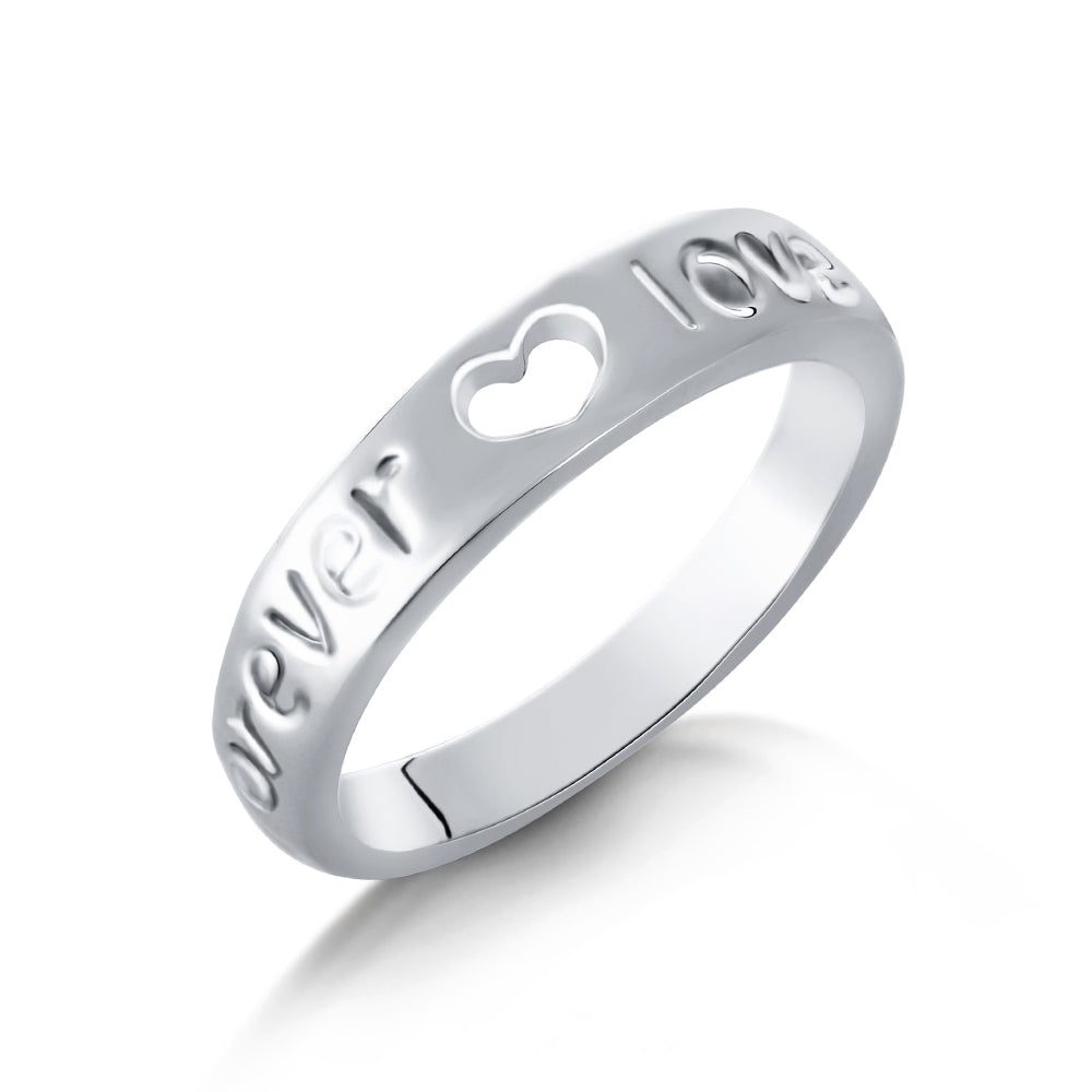 Classic 'Forever Love' Ring - Silver